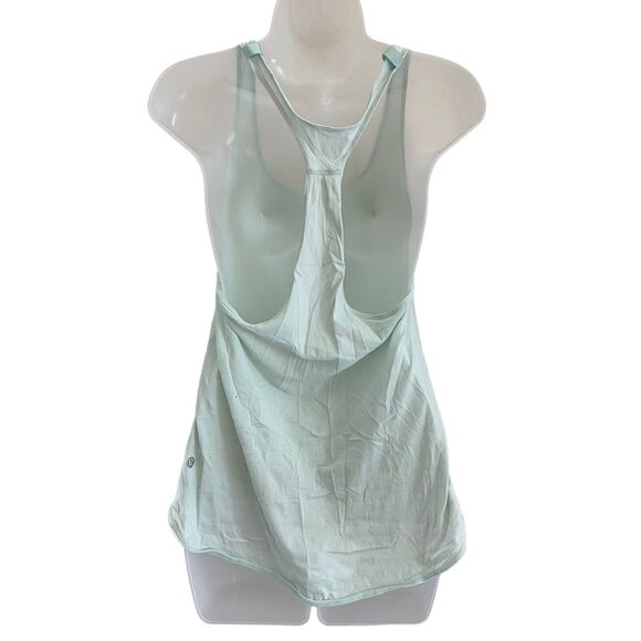 Lululemon 4 Tank Top Racerback Lightweight Soft Stretch Mini Green - Picture 5 of 9